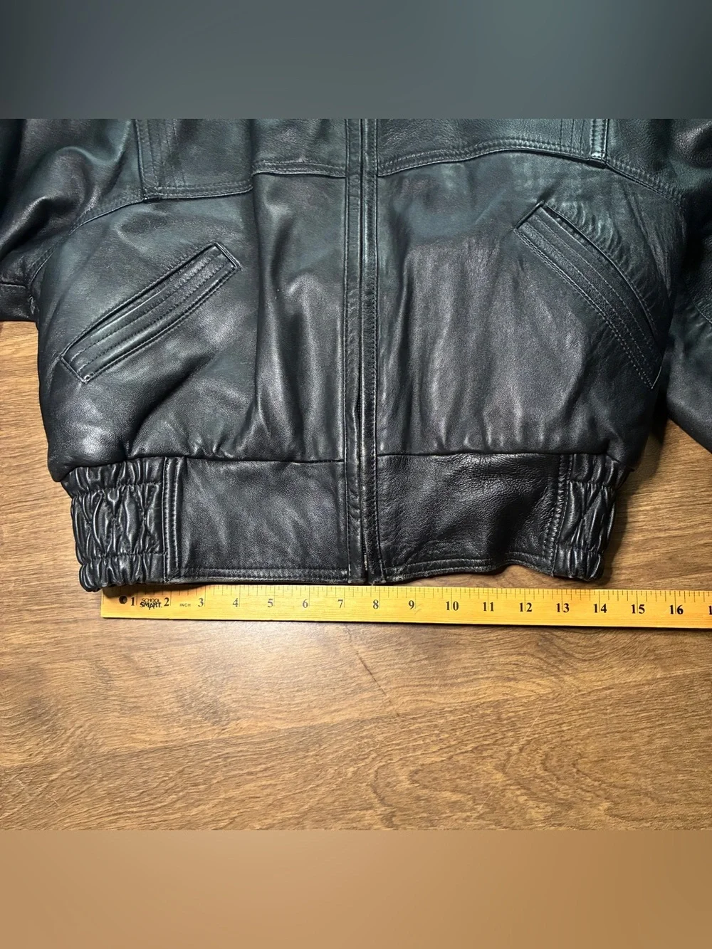 Vintage Gerome Made In Spain Leather Jacket Black Small Sherpa Lined